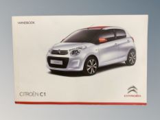Ten Citroen C1 Driver's Manuals/Owner Booklets in Original Wallets.