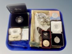 A 9ct yellow gold cultured pearl bar brooch together with a silver locket on chain,