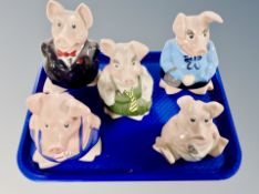 Five Wade Natwest pigs