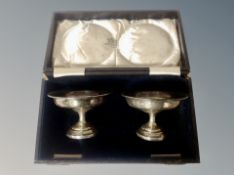 A pair of loaded silver bon bon dishes, each 6.