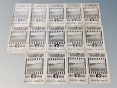 Fourteen Newcastle United football programmes from the 1955 / 1956 season (14,