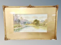 Thomas Swift Hutton (British 1860 - 1935) : Autumn, Bywell on Tyne, watercolour,