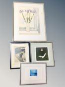 After Barbara Murray : Irises, a limited edition print, signed and numbered 176/200,