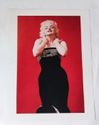 After Milton Greene: Marilyn Monroe, Pekingese dog sitting 1955, chromogenic print.