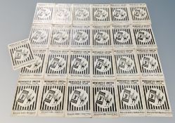 Twenty-five Newcastle United football programmes from the 1953 / 1954 season (25,