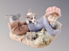 A Lladro figure 5451 Study Buddies