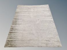 A contemporary grey rug,