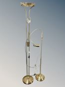 Two contemporary uplighters