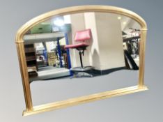 A Victorian style gilt overmantel mirror,