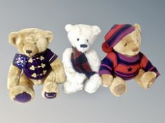Three Harrods teddy bears