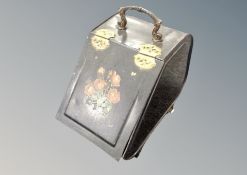 A late Victorian toleware coal receiver