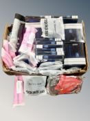 A box of ear warmers, leggings,