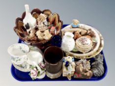 A group of ceramics including Royal Albert cups and saucers, collector's plates,