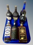 Seven bottles of alcohol - Cockburns Special reserve port, Baileys Irish cream,
