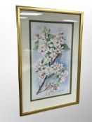 Margaret Adamson : Still life of flowers, watercolour,