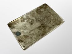 An Middle-Eastern silver box, marked J L Hanns R.A.F.