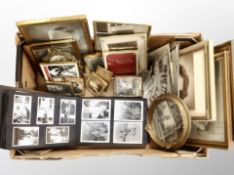 A box of vintage photograph album,