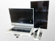 Three televisions by Samsung,