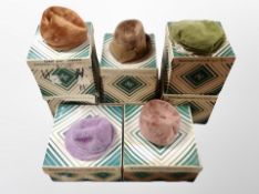 Eight Bainbridges hat boxes containing assorted vintage hats