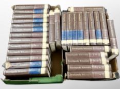 Two boxes of Encyclopedia Britannica volumes published by William Benton