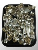 A collection of Scandinavian silver plated cutlery