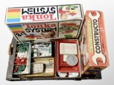 A box of Tonka system building set in box,