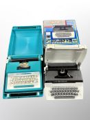 Two Petite Super International typewriters