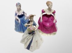 Two Coalport figures - Flair, Regina,