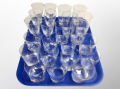 A collection of Danish drinking glasses