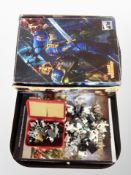 A Games Workshop Warhammer box containing various miniatures