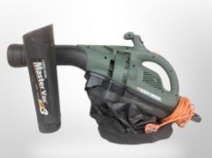 A Black and Decker garden vacuum