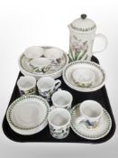 Twenty one pieces of Portmeirion Botanic Garden oven to table ware