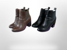 Two pairs of lady's Graceland heeled boots size 4