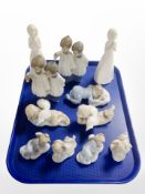 Eleven assorted figures including Royal Doulton Images,