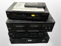 An Alba compact disc player, further stereo cassette deck,