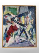 Danish School : Abstract composition, oil on canvas,