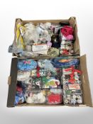 Two boxes of threads,