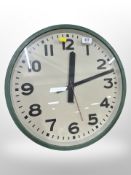 A Quartz circular wall clock,