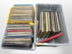 Two boxes of lp records and boxed sets,