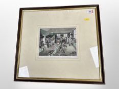 After Sir John Lavery : The Jockeys' Dressing-room at Ascot, reproduction in colours, 15 cm x 19 cm,