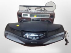 A Panasonic radio and one other