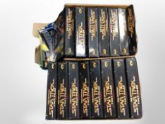 Two boxes of Star Trek fact files