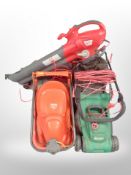 A Qualast electric mower,