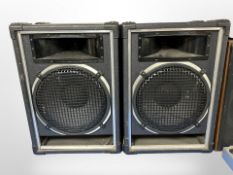 A pair of speakers,