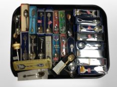 A quantity of collector's spoons