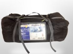 A Wynnstr phoenix-4 two bedroom tent in carry bag