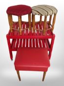 A 20th century Danish painted two tier trolley,