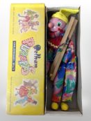 A Pelham puppet in box
