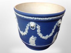Two Wedgwood Jasperware jardinieres, tallest 20.