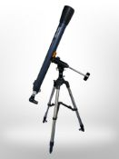 A Celestron Astromaster 70 telescope